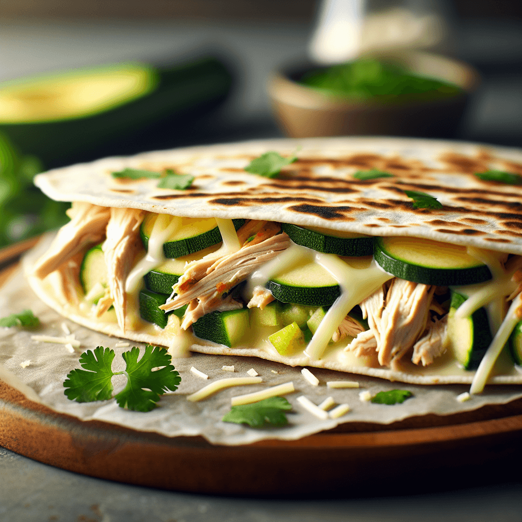 Gluten-Free Dairy-Free Chicken Quesadilla with Sibo-Friendly Vegetables