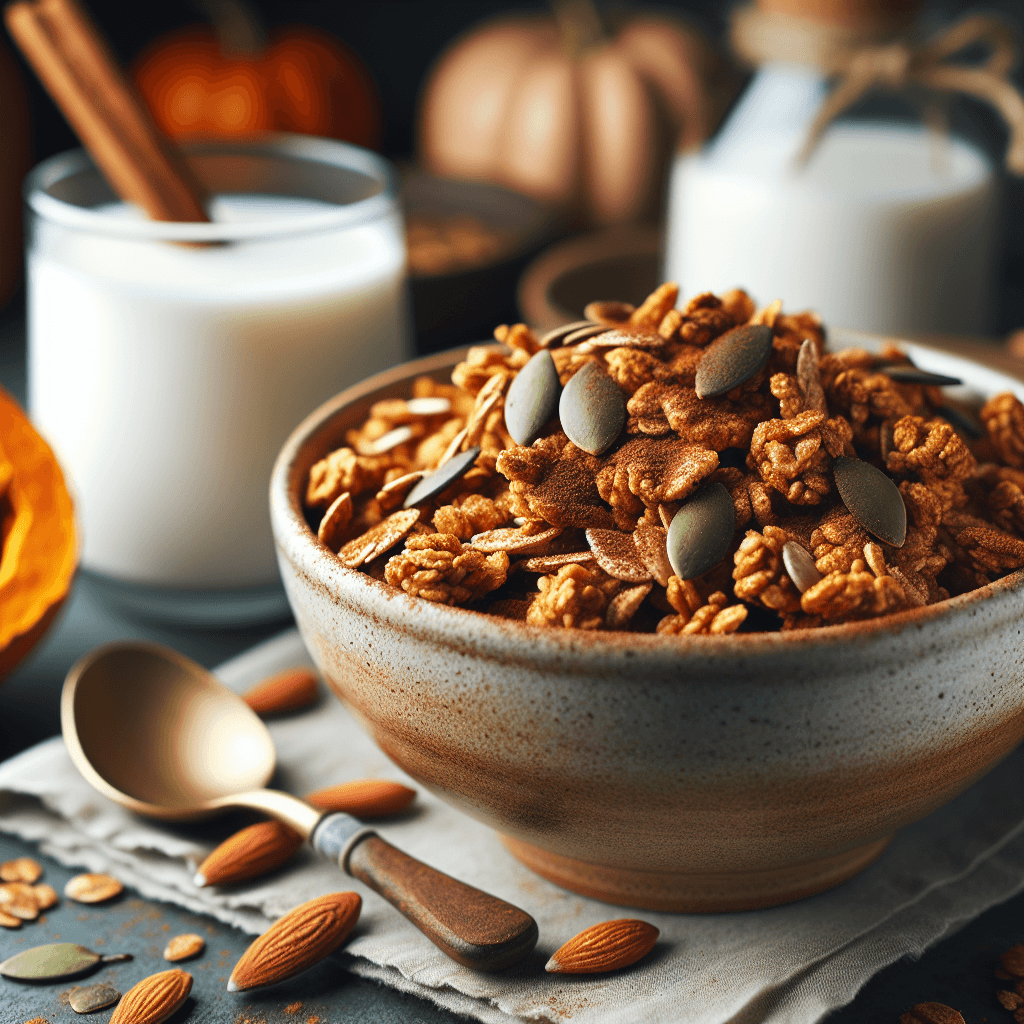 Sugar-Free High Protein Vanilla Pumpkin Granola