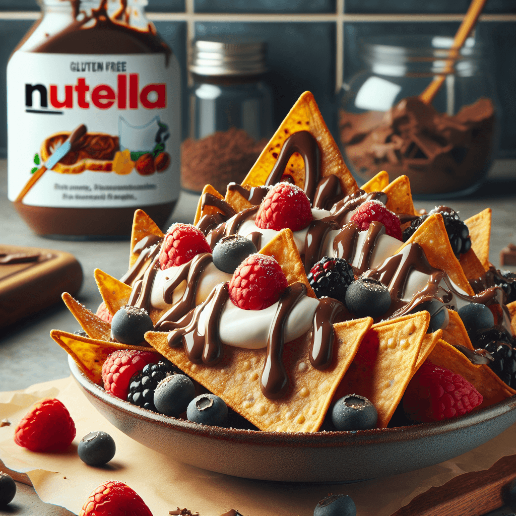 Gluten-Free, Sugar-Free High-Protein Nutella Cannoli Nachos