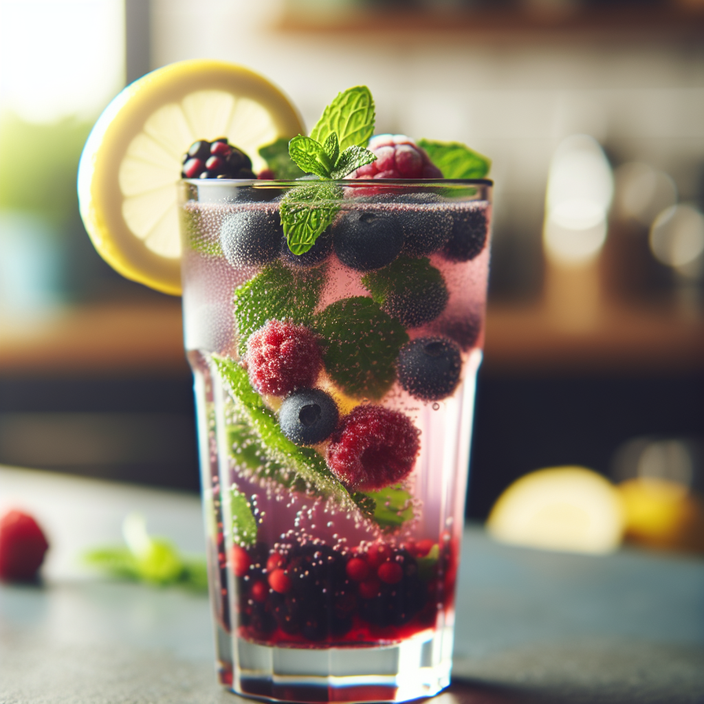 Refreshing Sugar-Free Berry Fizz