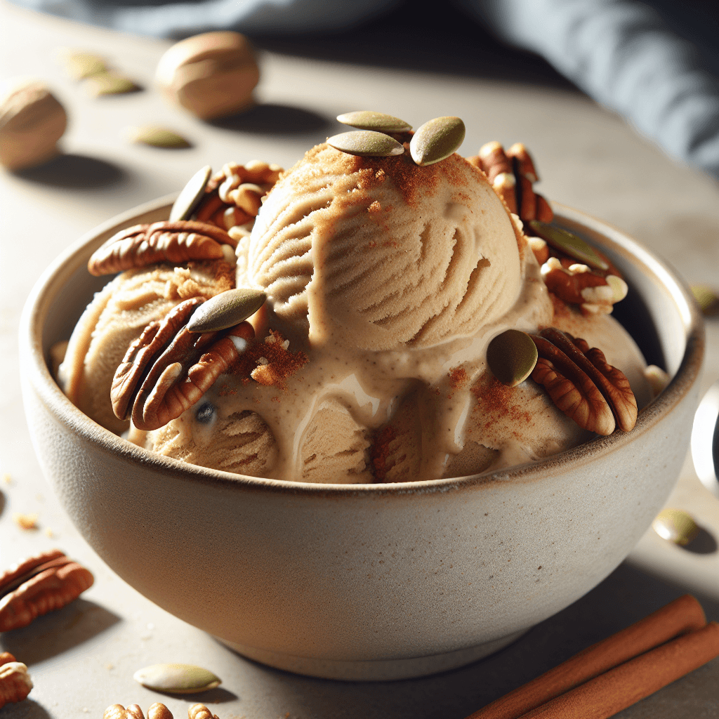 Healthy Gluten-Free Sugar-Free Maple Walnut Pecan Gelato