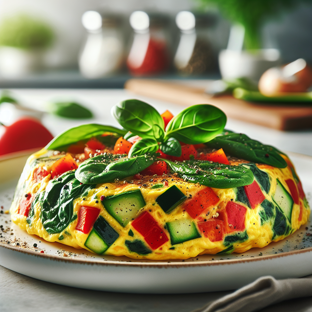 Flavorful Low-FODMAP Vegetable Omelet