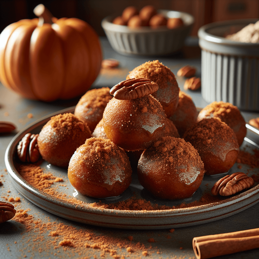 Gluten-Free Dairy-Free Sugar-Free Pumpkin Spice Doughnut Holes