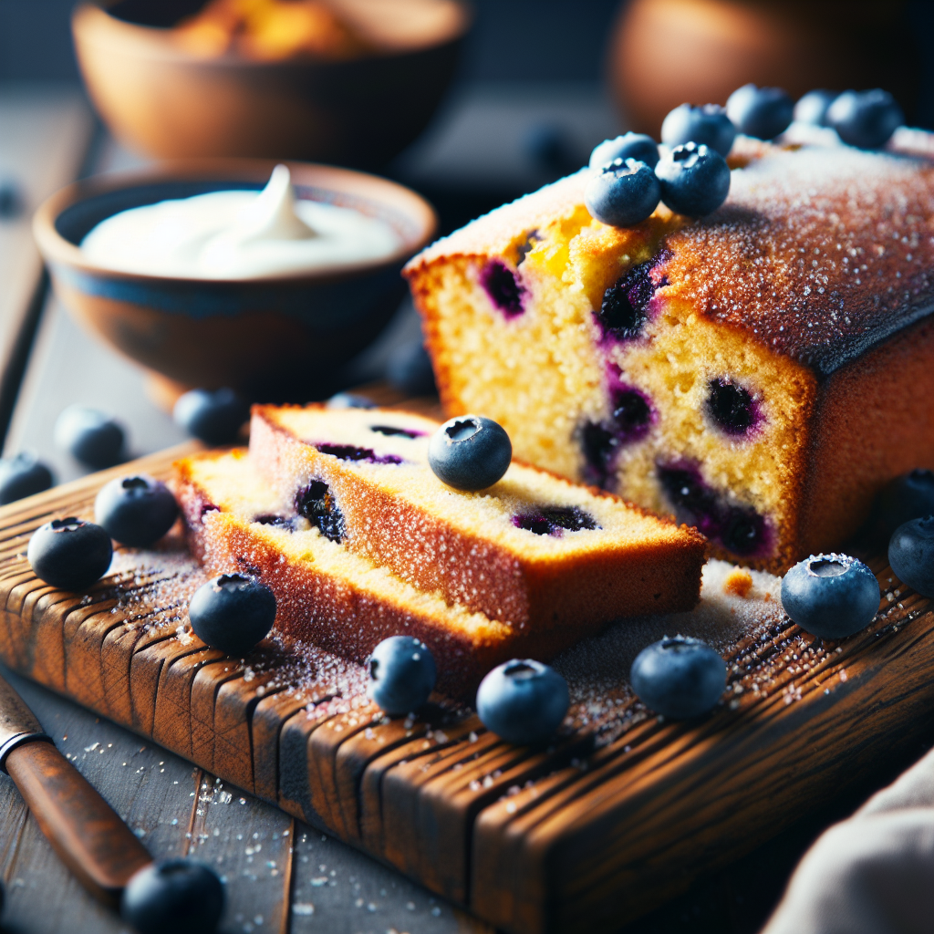 Sugar-Free Gluten-Free High-Protein Blueberry Cornbread