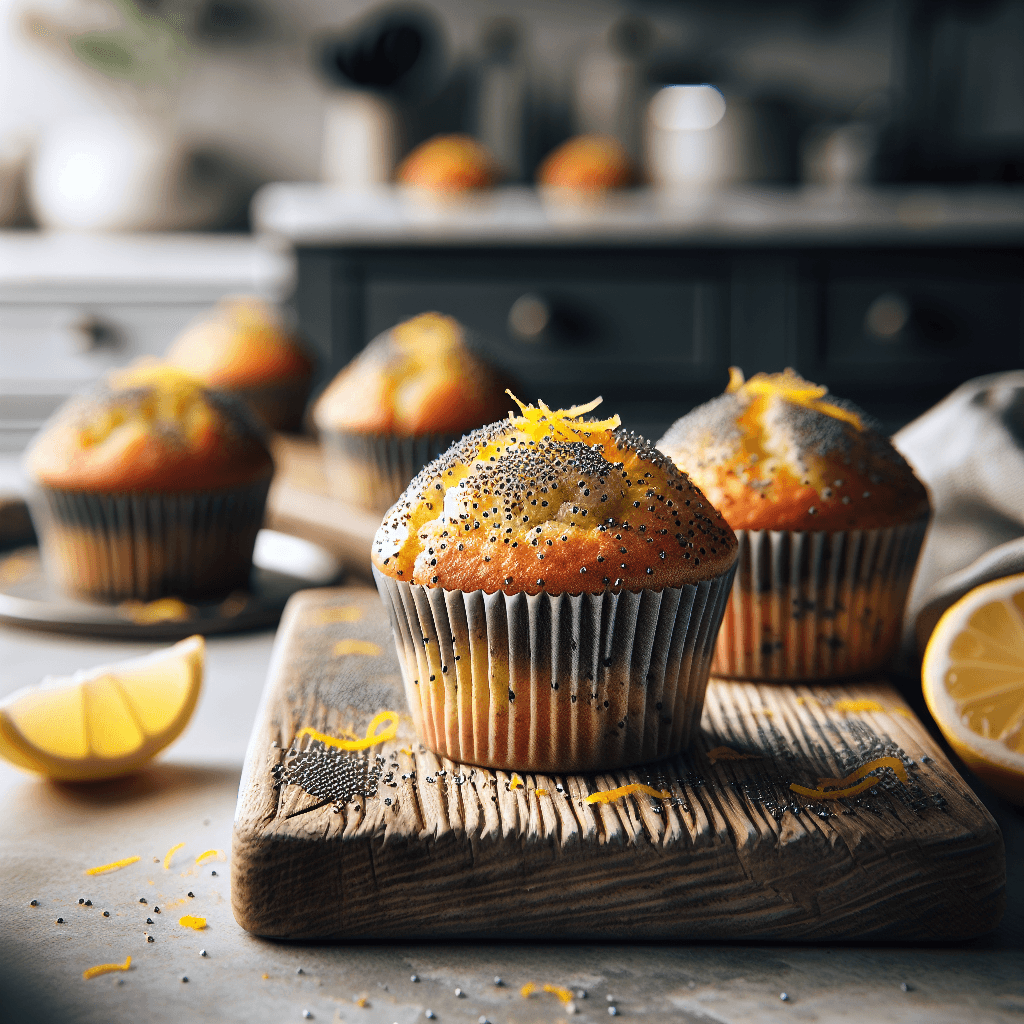 Gluten-Free High-Protein Lemon Poppyseed Muffin Tops