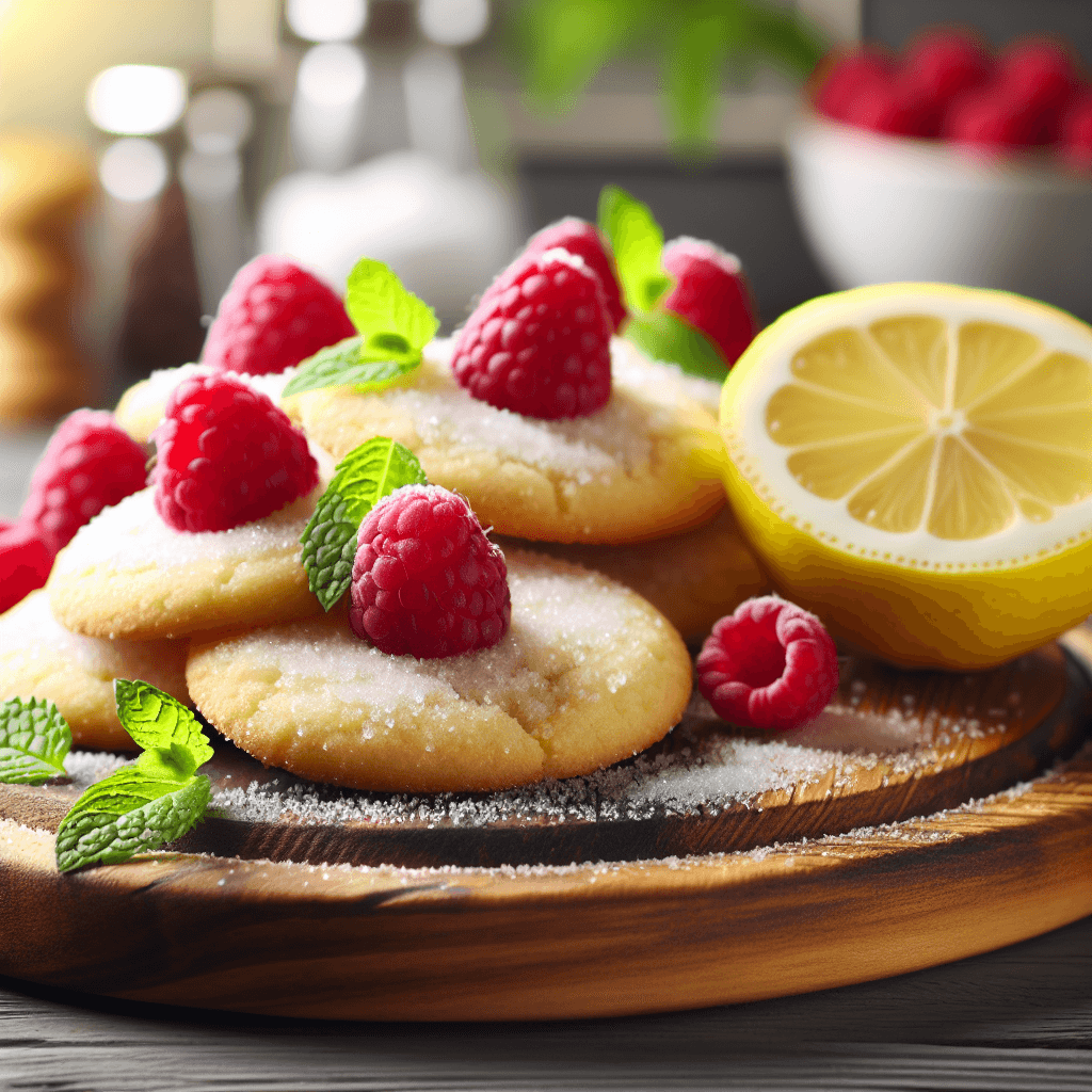 Gluten-Free Sugar-Free Raspberry Lemon Cookies