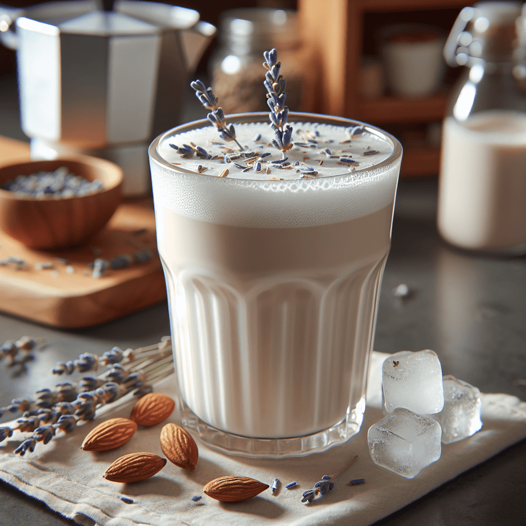 Lavender Almond Milk Latte