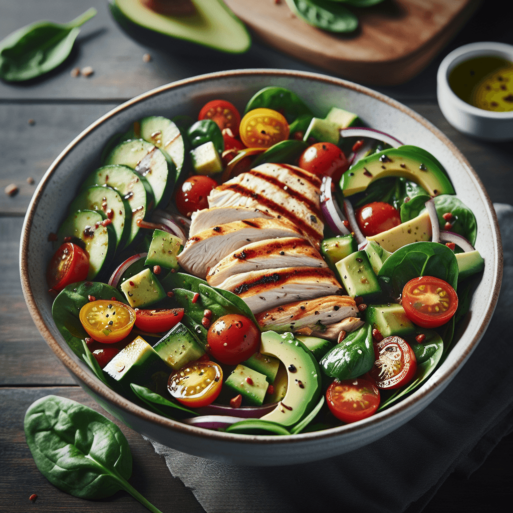 High-Protein Grilled Chicken Salad