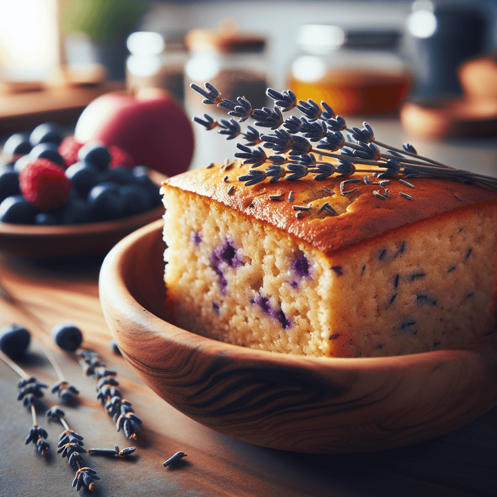 Lavender Vanilla Protein Cornbread (Gluten-Free, Sugar-Free)