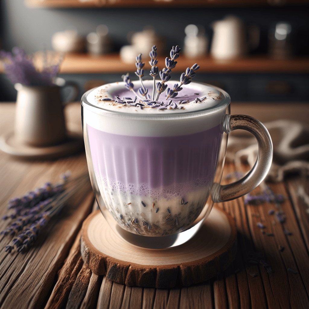 Lavender Latte with Coffee (Gluten-Free, Dairy-Free, SIBO-Friendly, Sugar-Free)