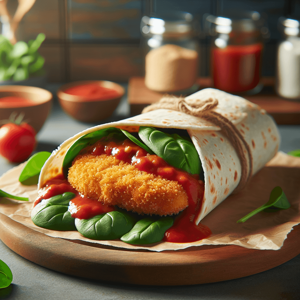 Gluten-Free Dairy-Free Chicken Parmesan Wraps