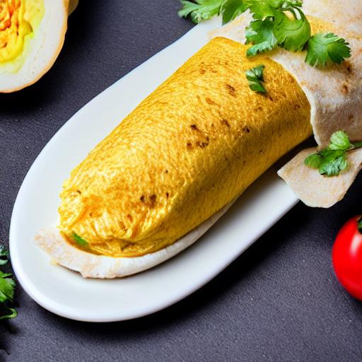 Egg Omelette Burrito