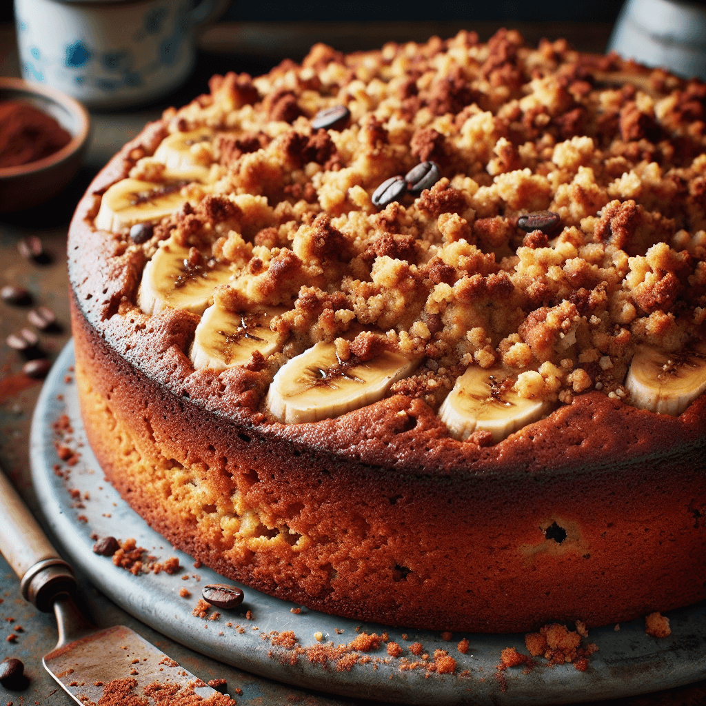 Gluten-Free Banana Coffee Crumble Cake