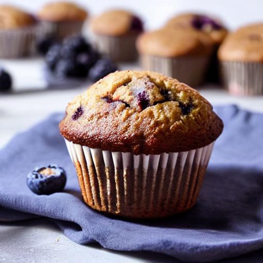 Gluten-Free Sugar-Free Berry Muffin