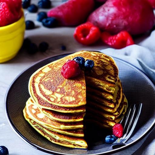 Gluten-Free, Sugar-Free High-Protein Oat Flour Pancakes