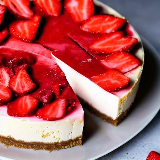 High Protein Strawberry Cheesecake