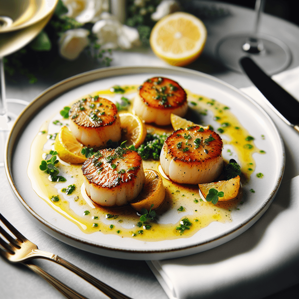 Lemon Herb Scallops