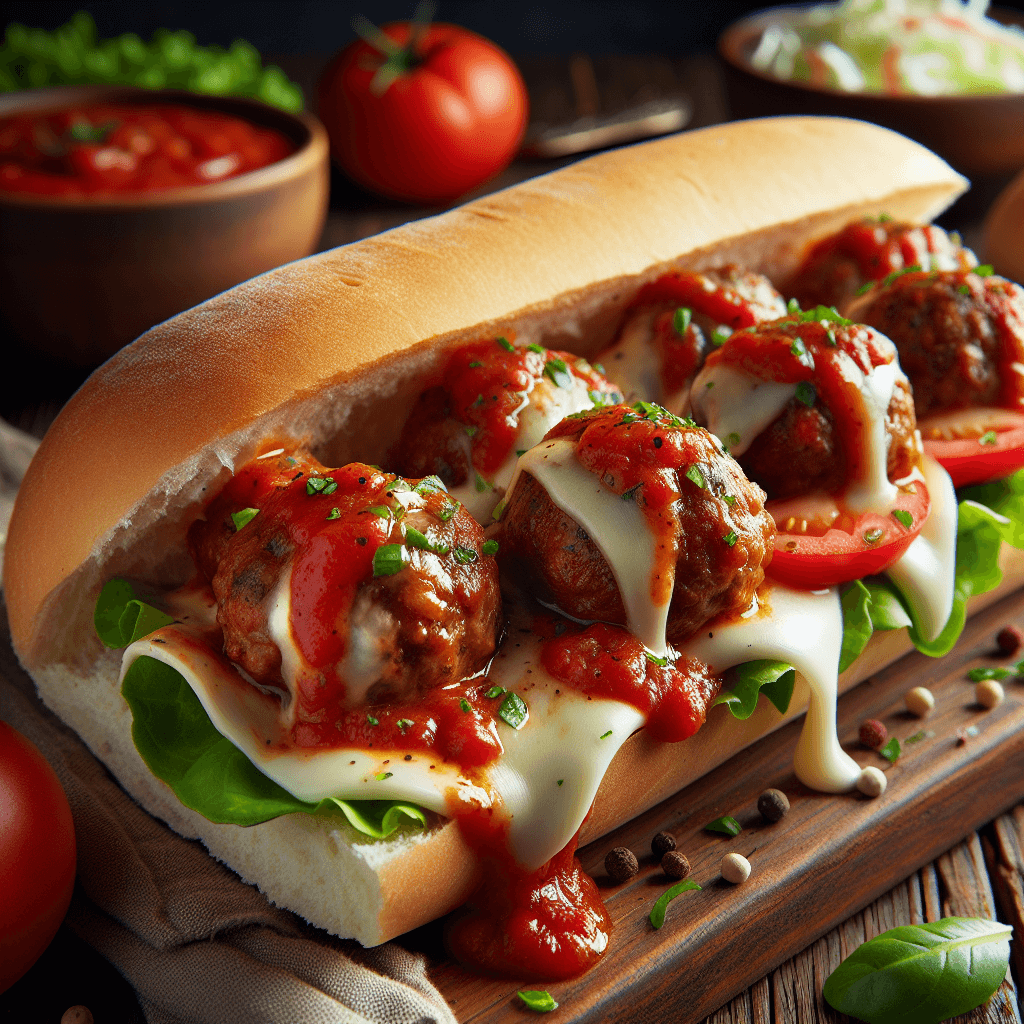 Spiced Turkey Meatball Sub