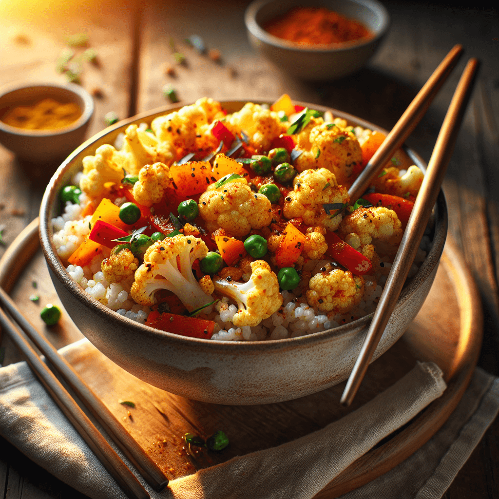 Spicy Cauliflower Rice Bowl