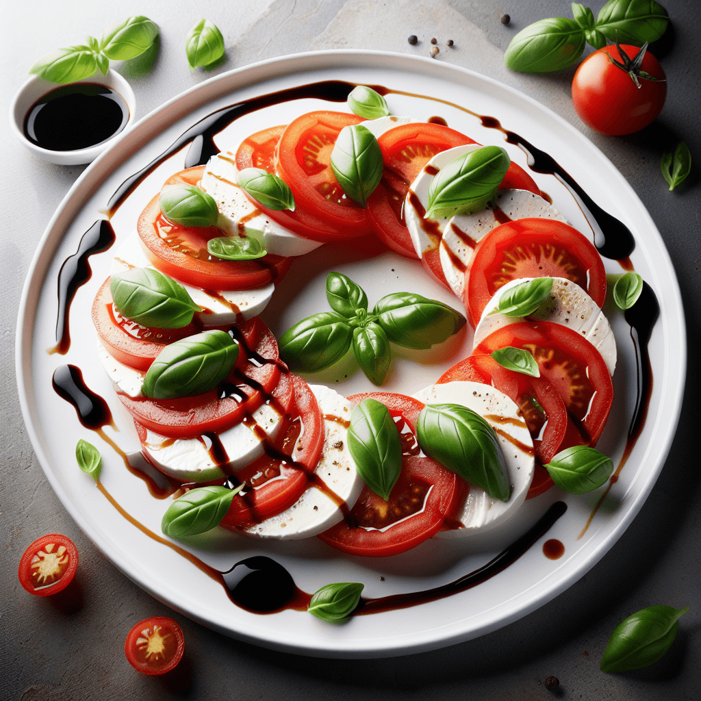 Sugar-Free Caprese Salad with Balsamic Reduction