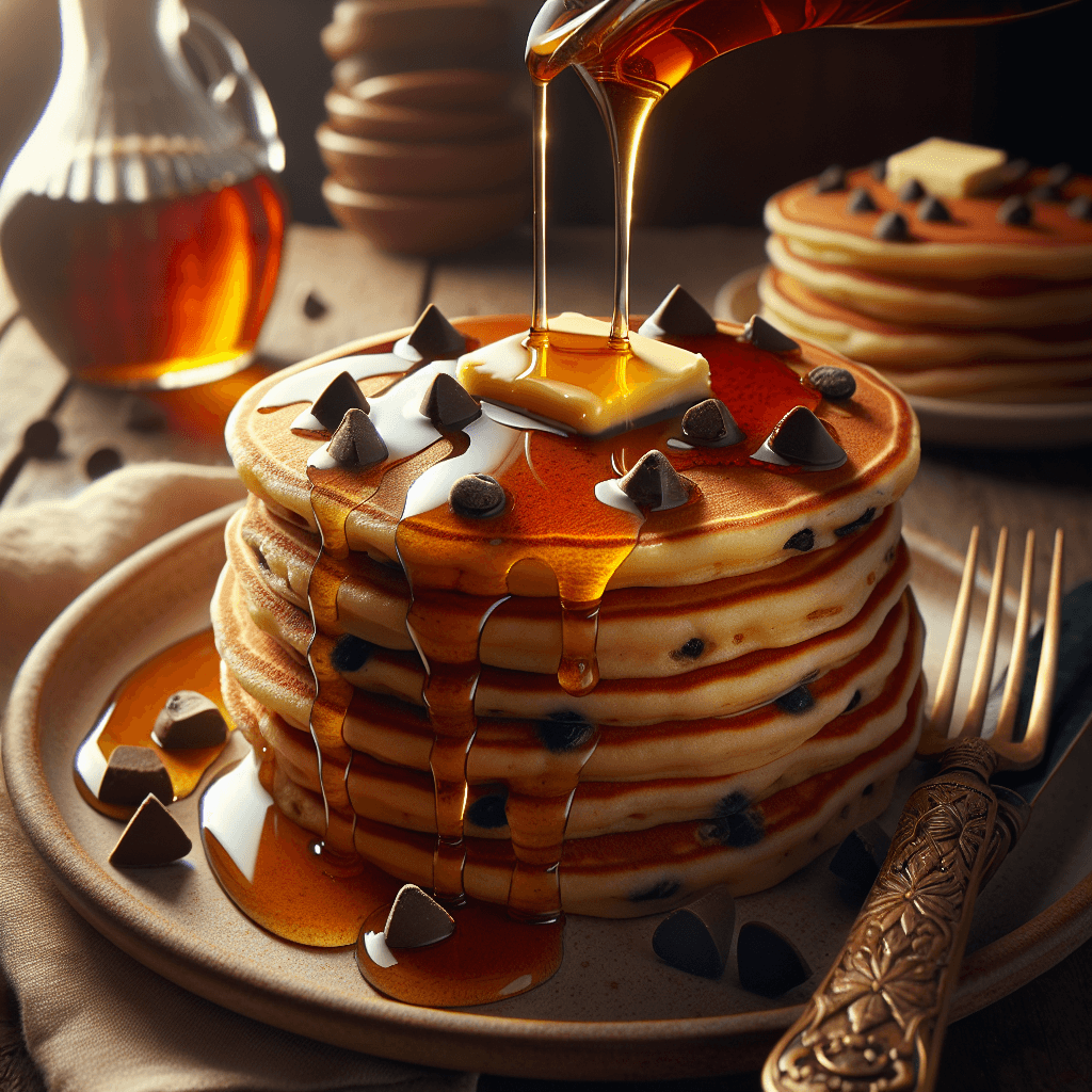 Sweet Chocolate Chip Pancakes